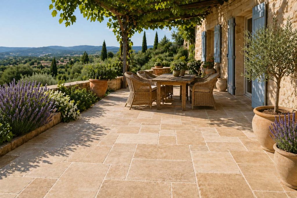 Carrelage idéal pour terrasse provençale