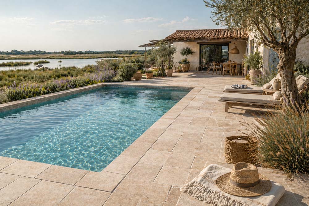 Devis carrelage pour piscine en Camargue