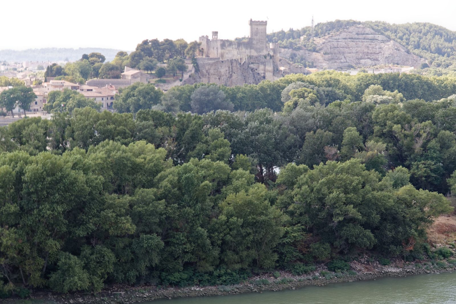 Le château de Beaucaire au bord du Rhône, secteur d'intervention du carreleur